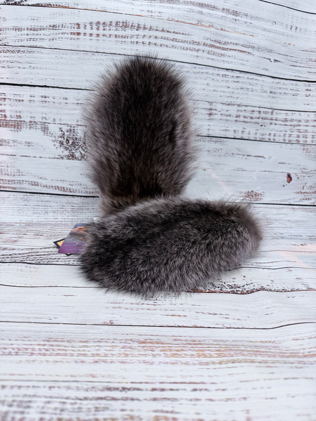 Dyed Racoon Mittens(Ladies)